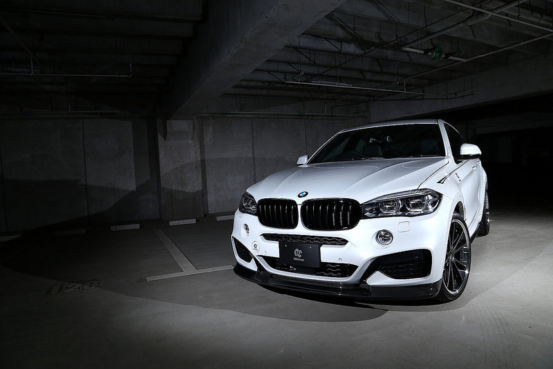 3d design f16 x6 front carbon lip spoiler - iND Distribution