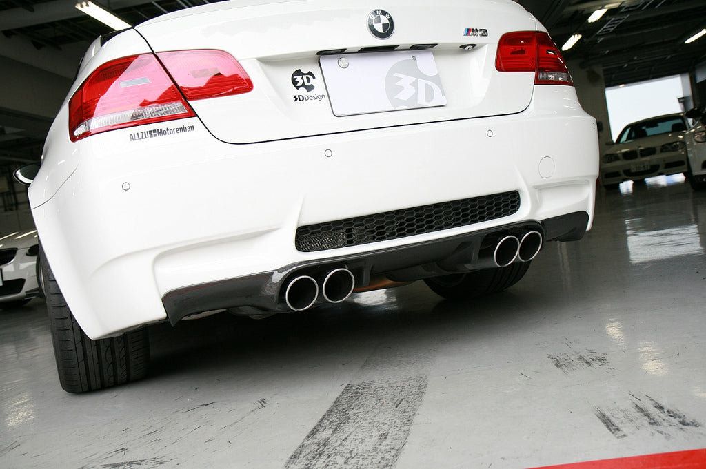 3d design e92 e93 m3 carbon fiber rear diffuser - iND Distribution