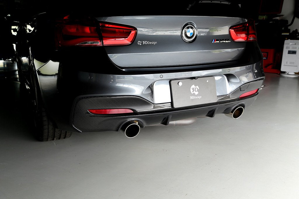 3D Design F20 1-Series LCI M-Sport Carbon Rear Diffuser