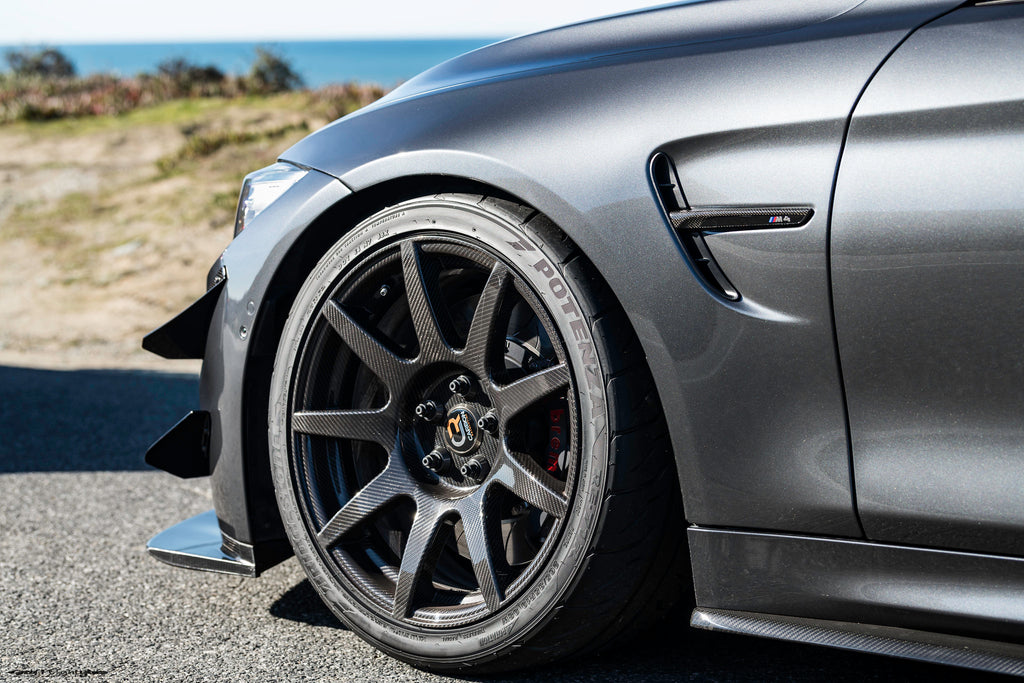 iND f8x m3 m4 carbon fiber side marker set - iND Distribution