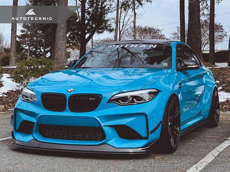 AutoTecknic f87 m2 carbon fiber front bumper canards - iND Distribution