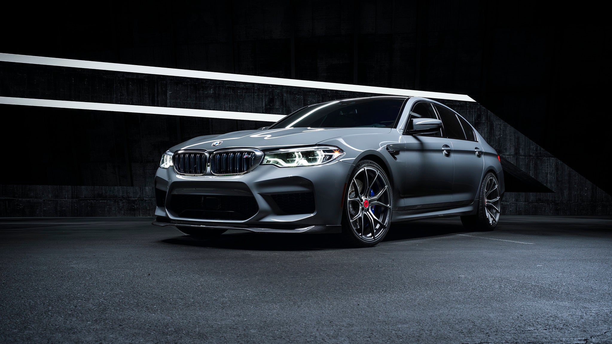 Vorsteiner bmw f90 m5 front spoiler carbon fiber glossy - iND Distribution