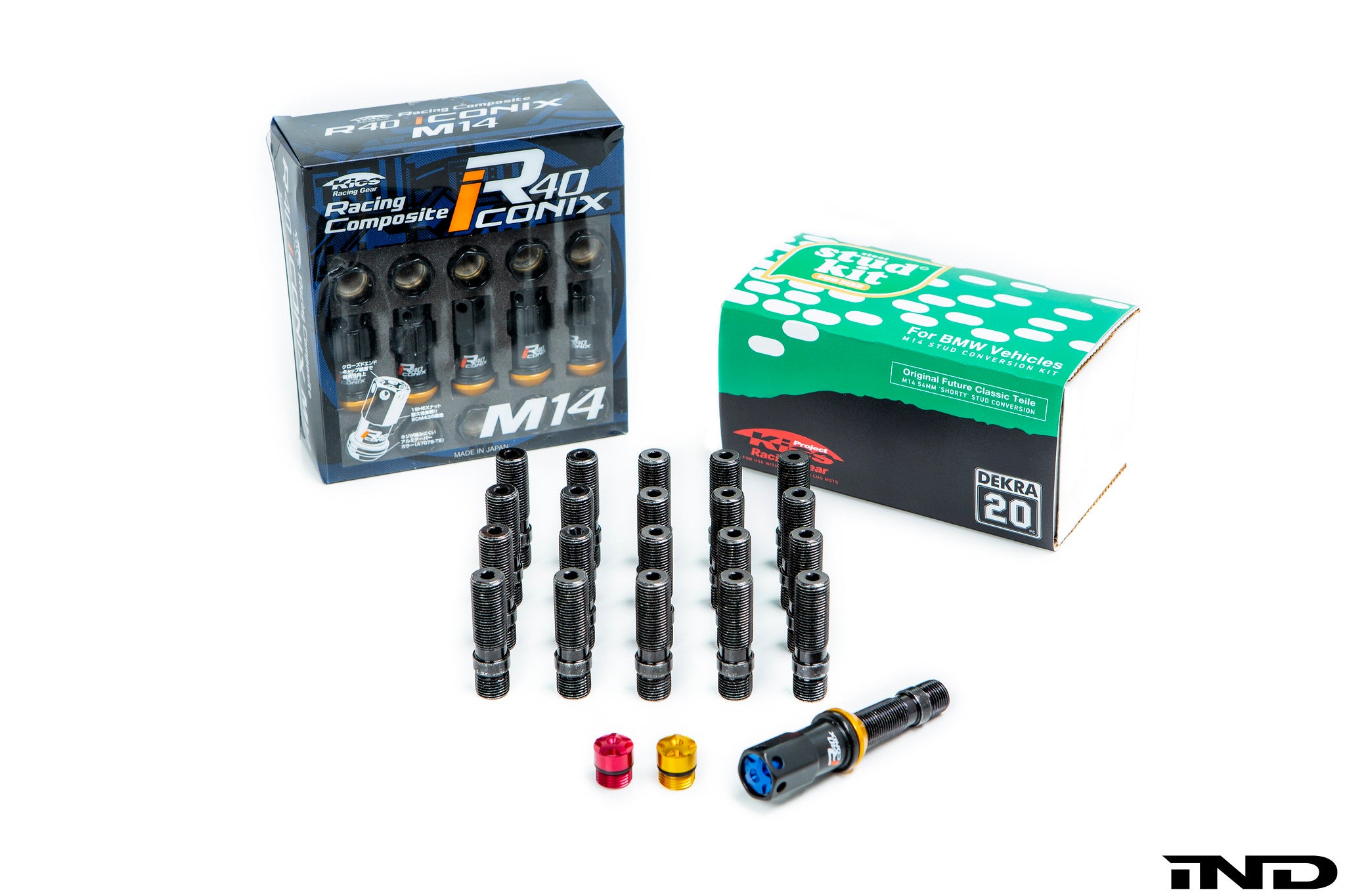 Project Kics iconix r40 capped racing lug nut set - iND Distribution