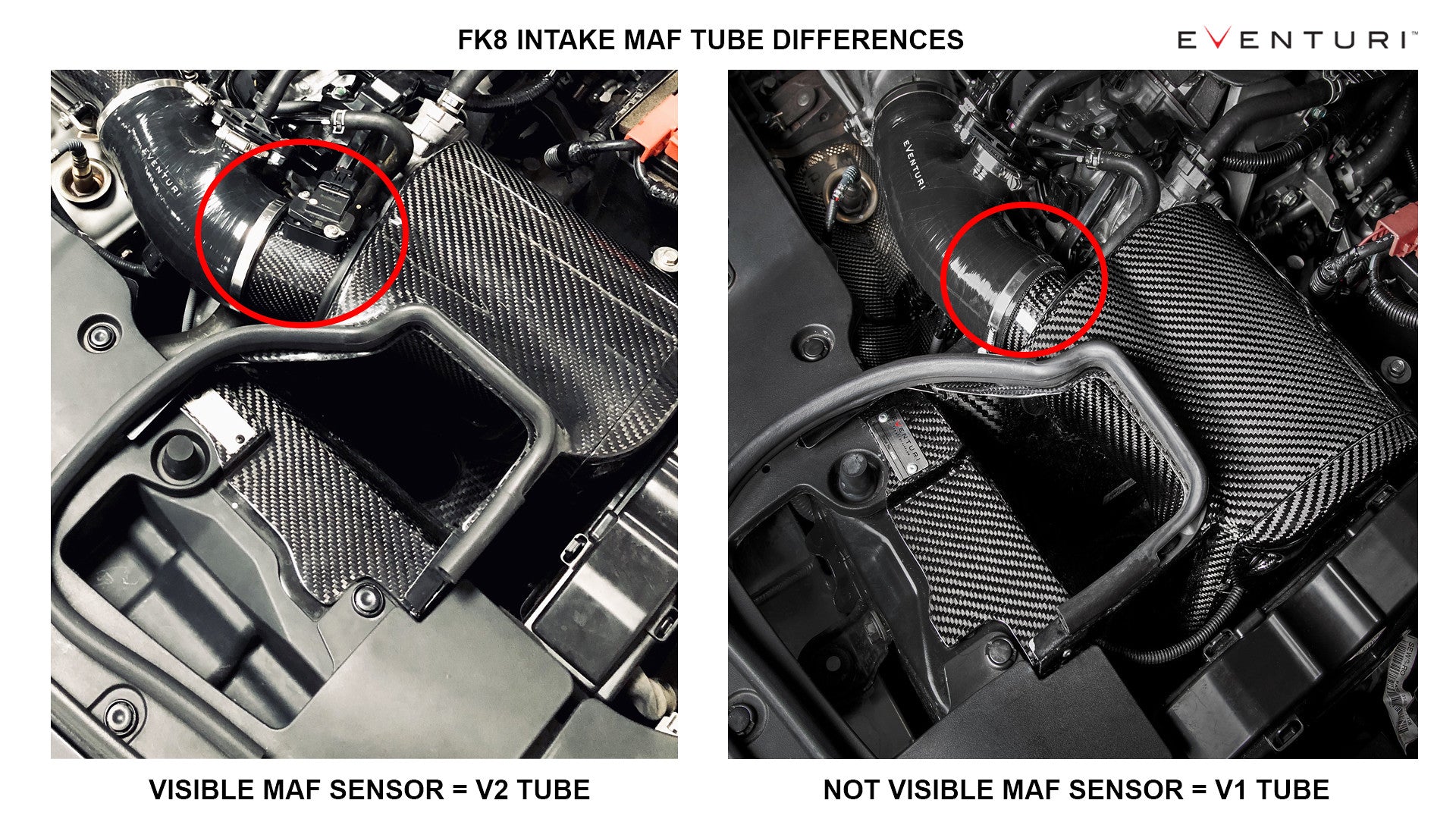Eventuri fk8 civic type r carbon charge pipe - iND Distribution