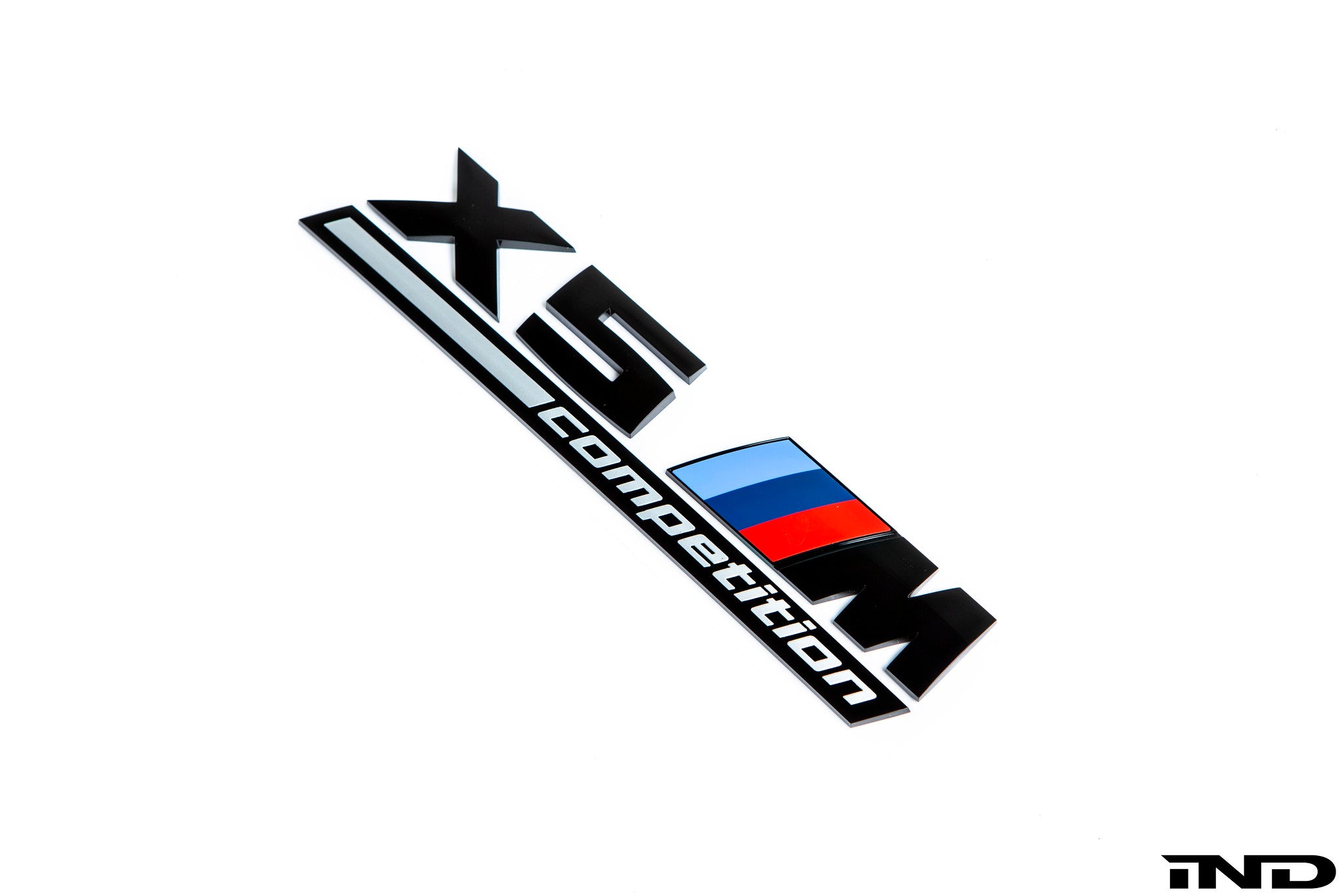 BMW F95 X5M Competition Trunk Emblem - Gloss Black