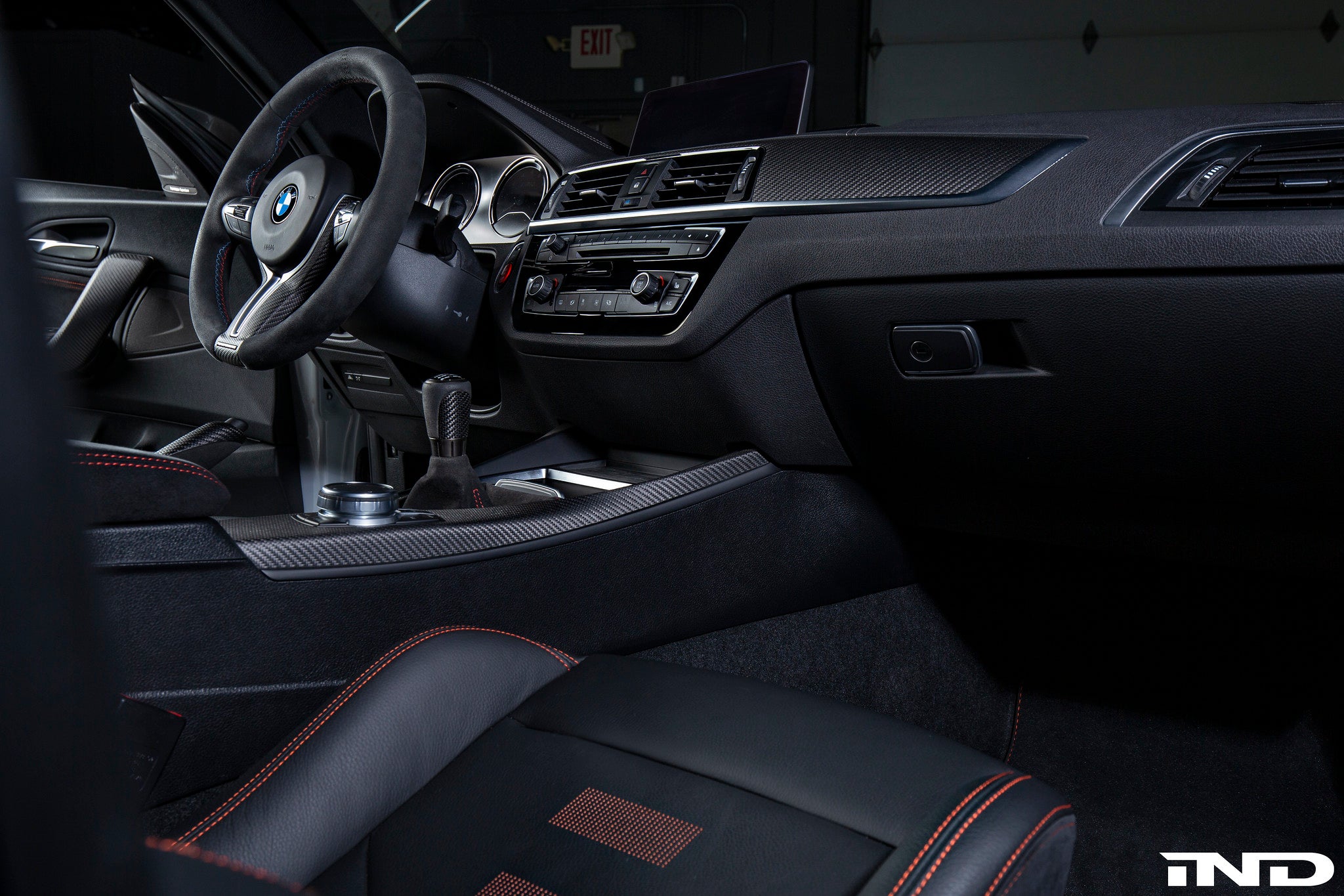 IND F87 M2 Matte Carbon Stitched Shift Boot - 6MT