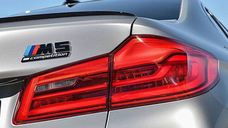 BMW OEM f90 m5 gloss black competition trunk emblem - iND Distribution