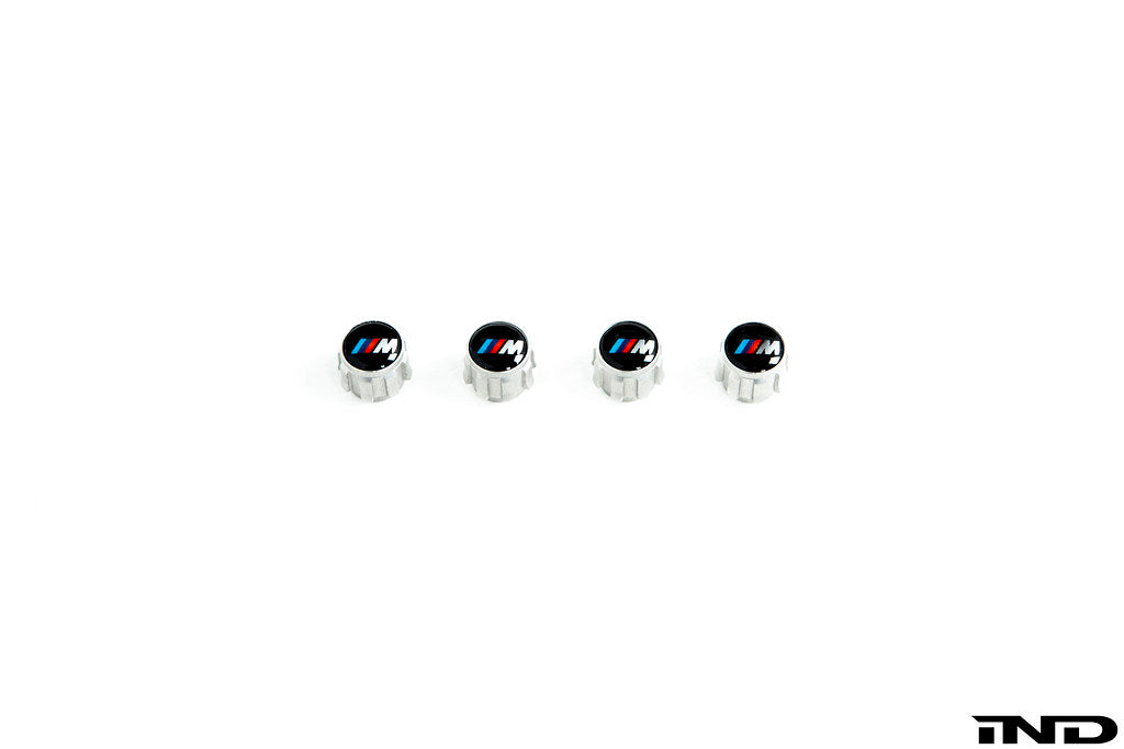 BMW Metal Valve Stem Cap Set - M Logo