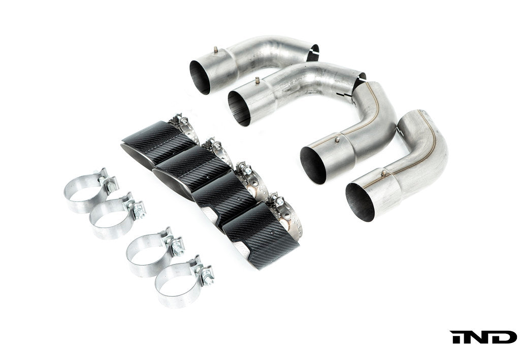 BMW M Performance F9X X5M / X6M Titanium + Carbon Exhaust Tip Set
