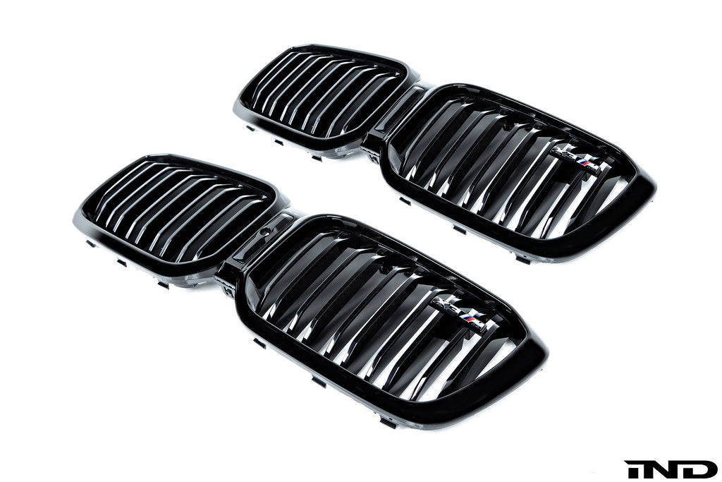 BMW F97 X3M LCI Shadowline Front Grille Set
