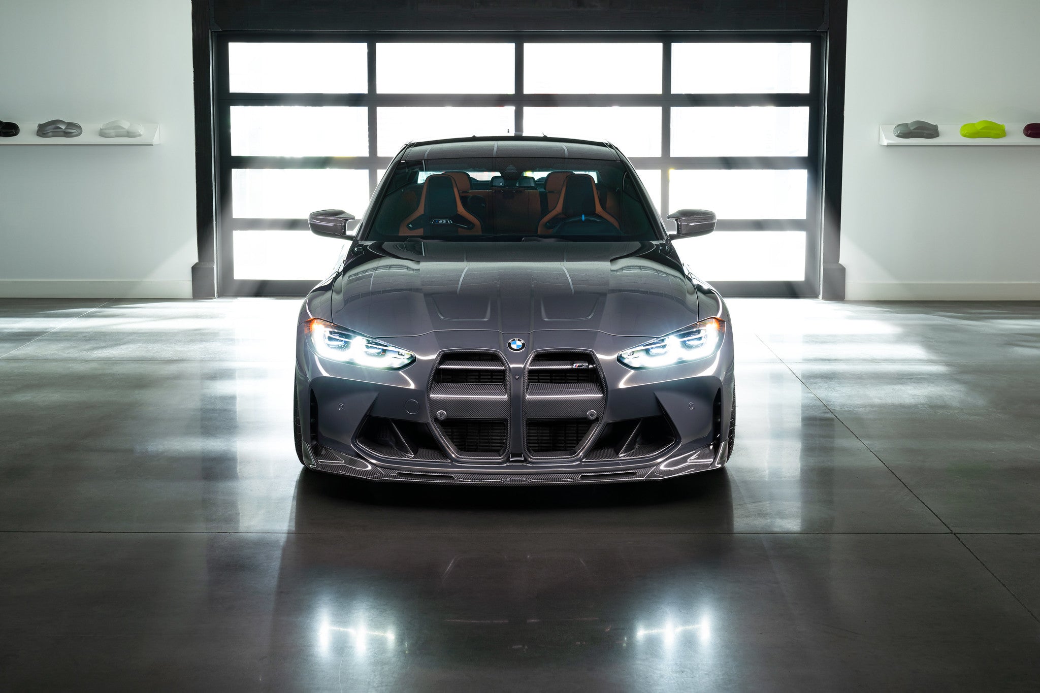Vorsteiner G8X M3 / M4 Dry Carbon Aero Front Grille - 2x2 Gloss Finish