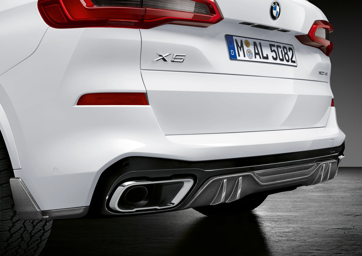 BMW m Performance g05 x5 carbon rear diffuser - iND Distribution