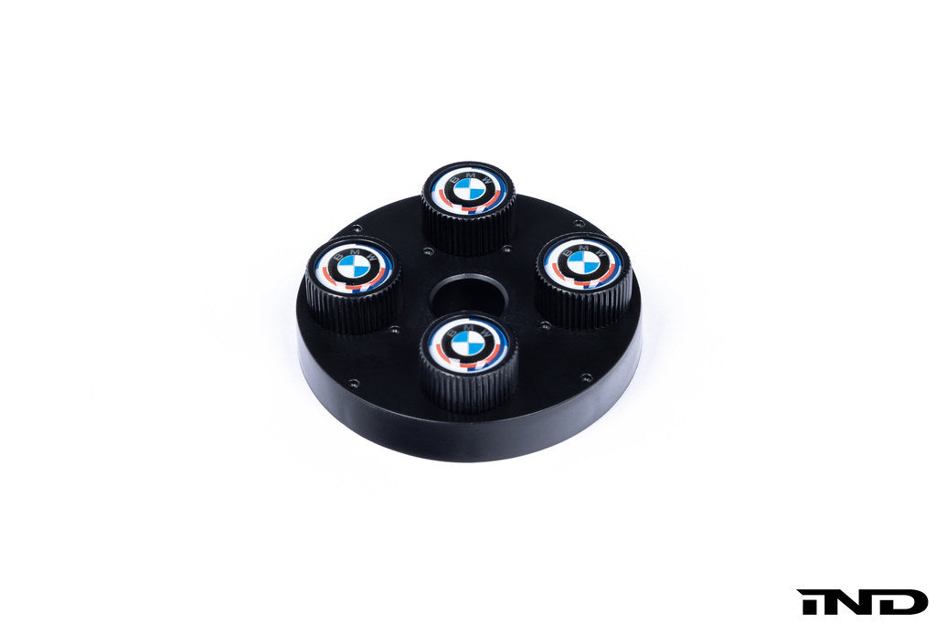 BMW M 50 Year Anniversary Heritage Valve Stem Cap Set - Black