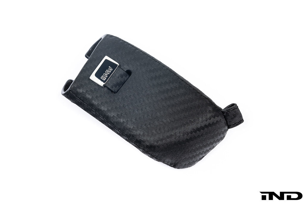 BMW M Performance Carbon with Tri-Color Stitched Alcantara Key Case