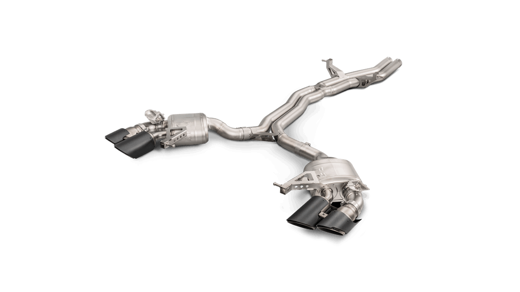 Akrapovic 95b macan turbo evolution exhaust system titanium w tip set - iND Distribution