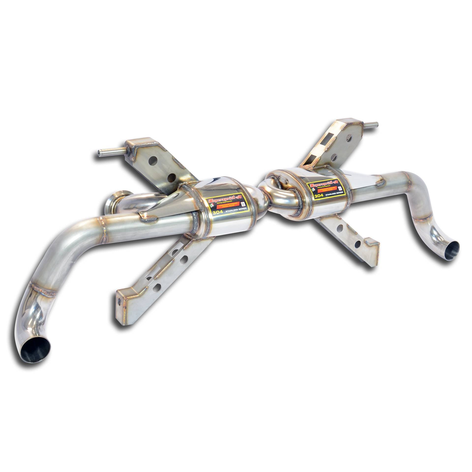Supersprint AUDI R8 Coupè Rear Exhaust "Racing" Right - Left(Deletes The Stock, Main Catalytics - Fits To The Stock Endpipes)-19,0 Kg