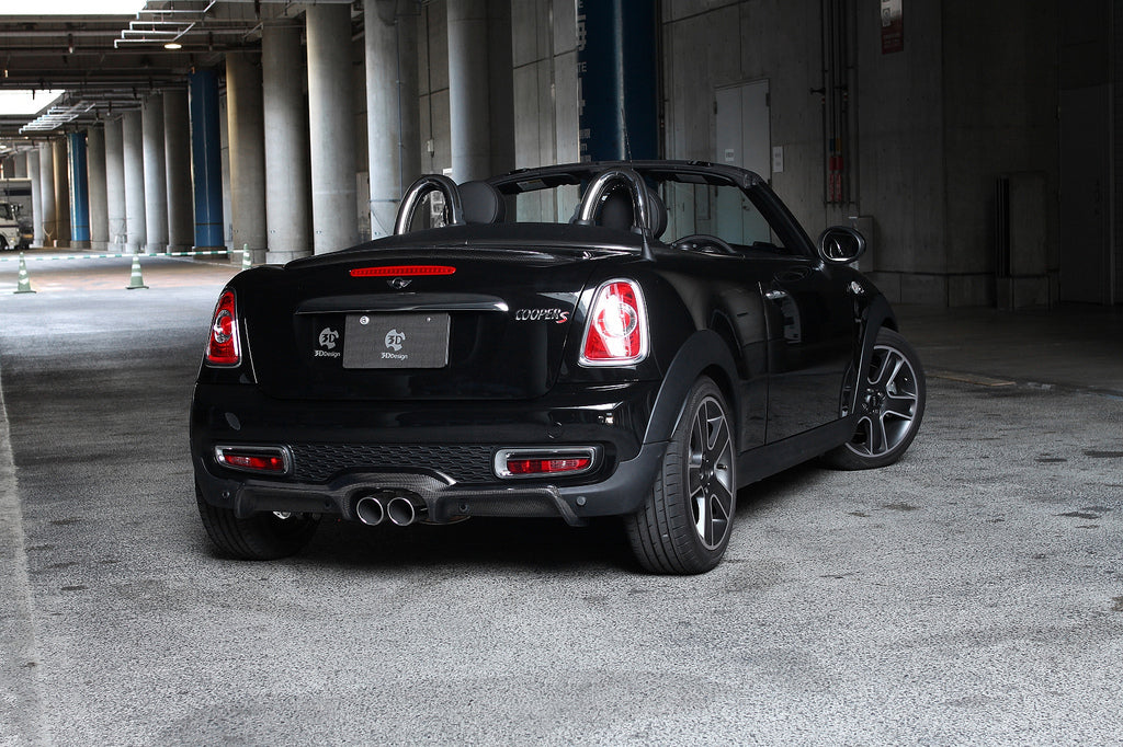 3d design mini r58 r59 cooper s carbon fiber rear diffuser - iND Distribution