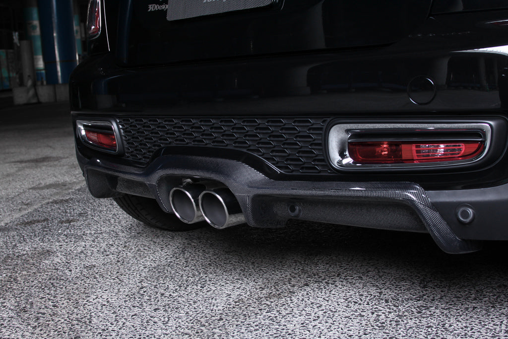 3d design mini r58 r59 cooper s carbon fiber rear diffuser - iND Distribution