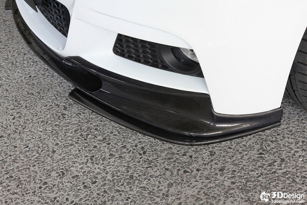 3d design f30 f31 m sport carbon fiber front lip spoiler - iND Distribution