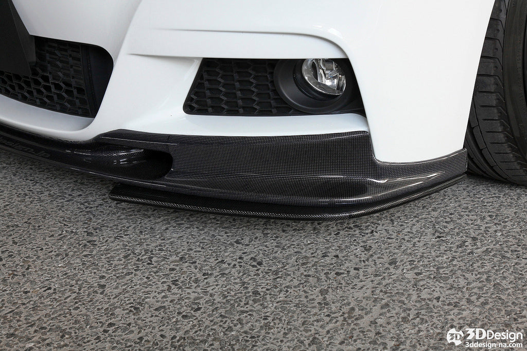3d design f30 f31 m sport carbon fiber front lip spoiler - iND Distribution