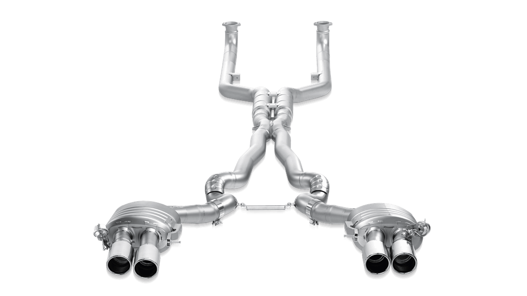 Akrapovic f10 m5 evolution exhaust system w carbon tail pipe set titanium - iND Distribution