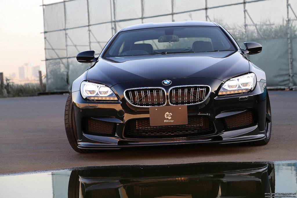 3d design f06 f12 f13 m6 carbon fiber front lip spoiler - iND Distribution