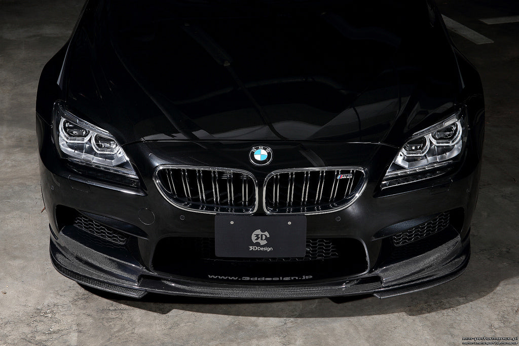 3d design f06 f12 f13 m6 carbon fiber front lip spoiler - iND Distribution