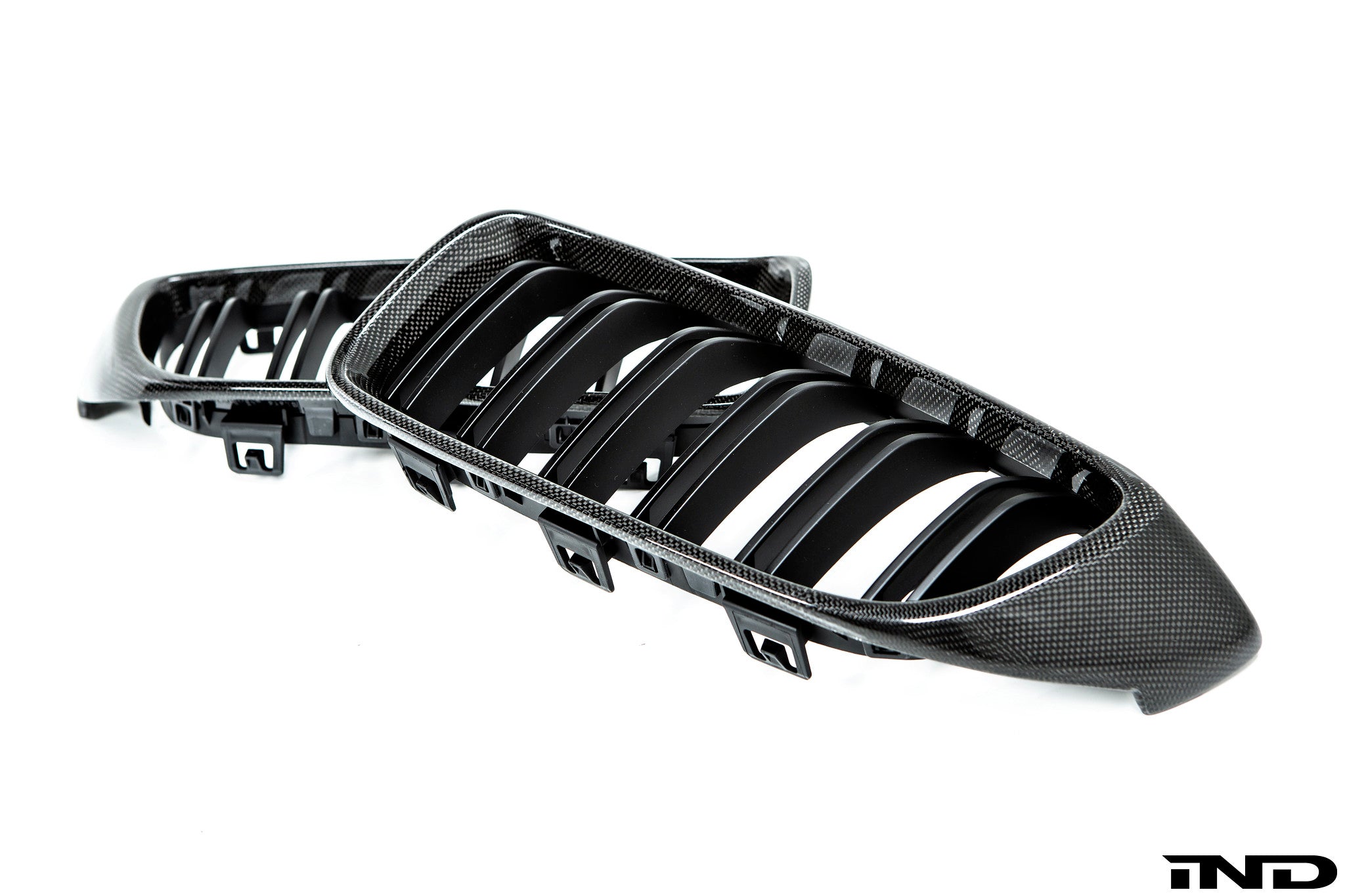 AutoTecknic f32 4 series carbon dual slat front grille set - iND Distribution