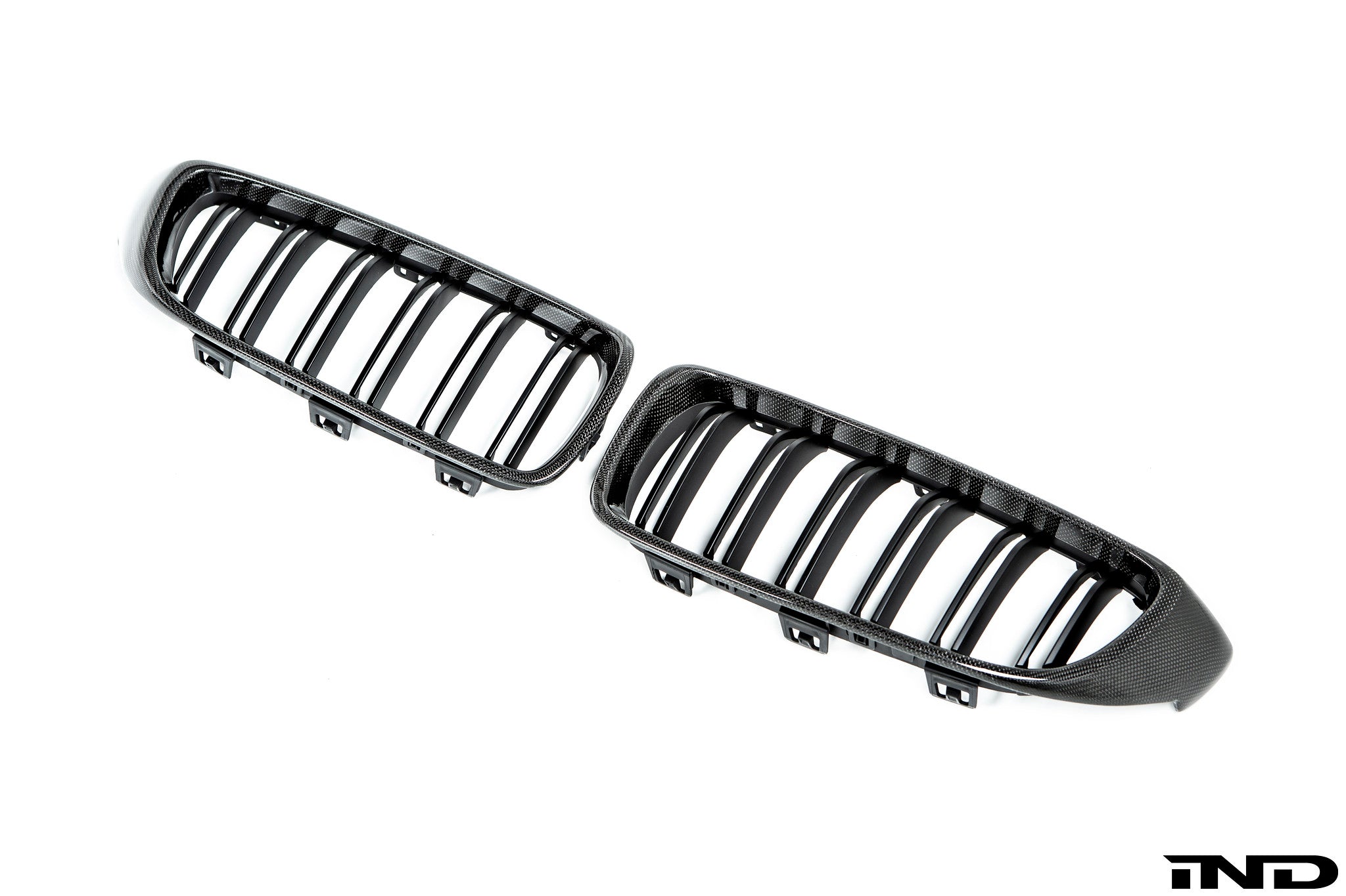 AutoTecknic f32 4 series carbon dual slat front grille set - iND Distribution