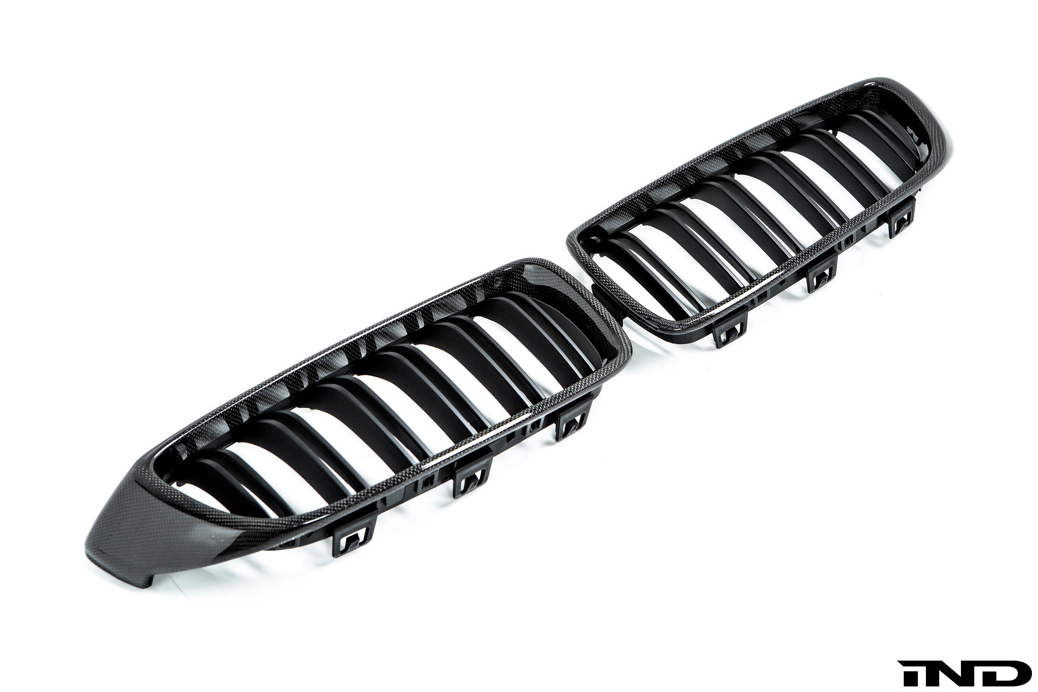 AutoTecknic f32 4 series carbon dual slat front grille set - iND Distribution