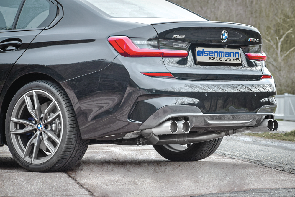 Eisenmann G20 / G21 3-Series Rear Muffler 4x Ø90mm  - iND Distribution