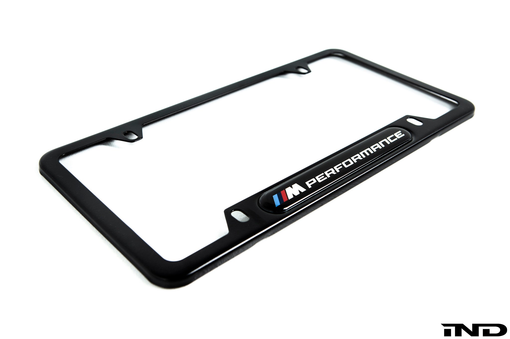 BMW M Performance Black Stainless Steel Plate Frame