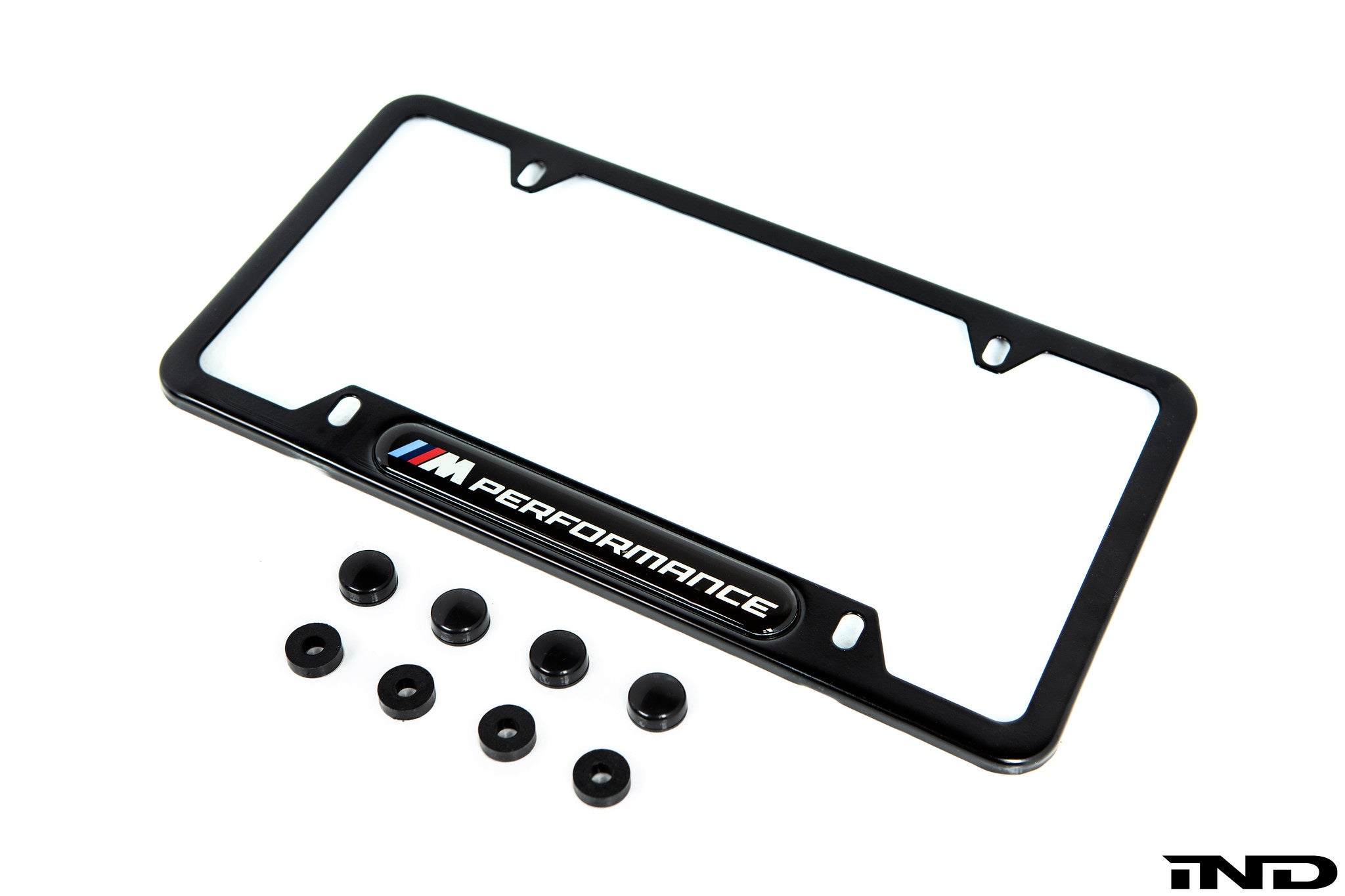 BMW M Performance Black Stainless Steel Plate Frame