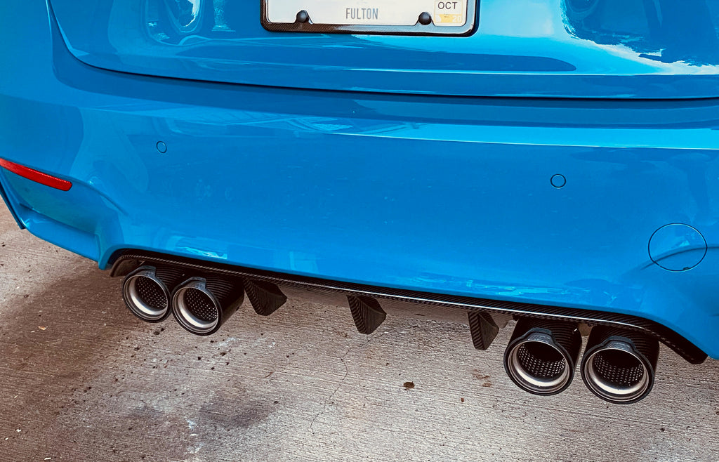 BMW m Performance f8x m2 m3 m4 carbon tip set - iND Distribution