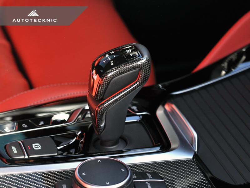AutoTecknic F9X M5 / X3M / X4M - Carbon Fiber Gear Selector Side Covers - iND Distribution
