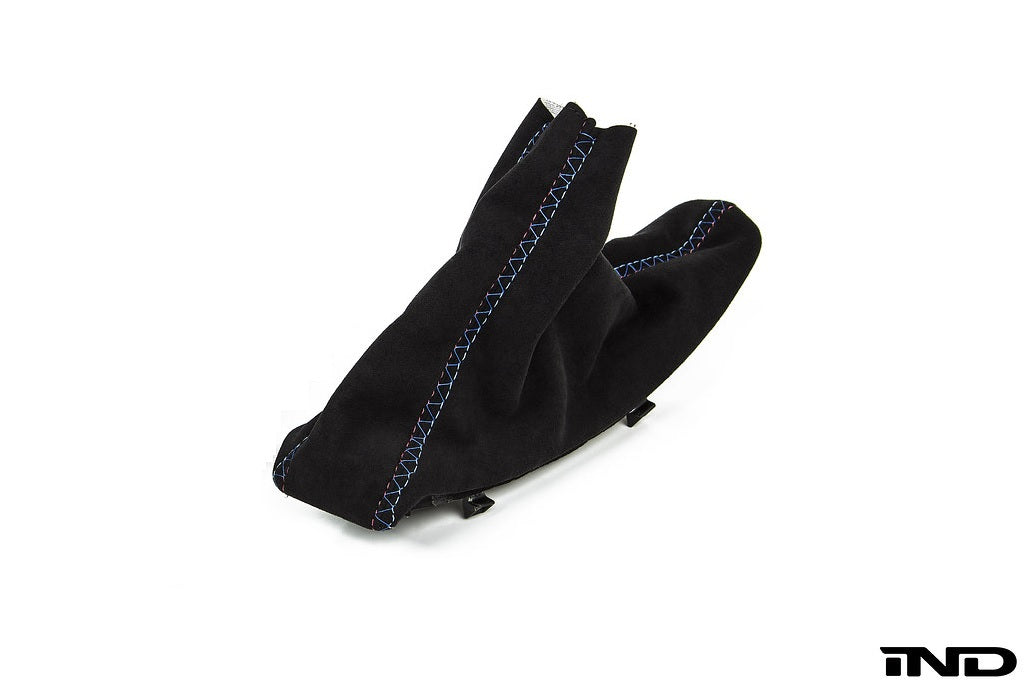 IND E9X M3 Tri-Color Stitched Alcantara E-Brake Boot - LHD