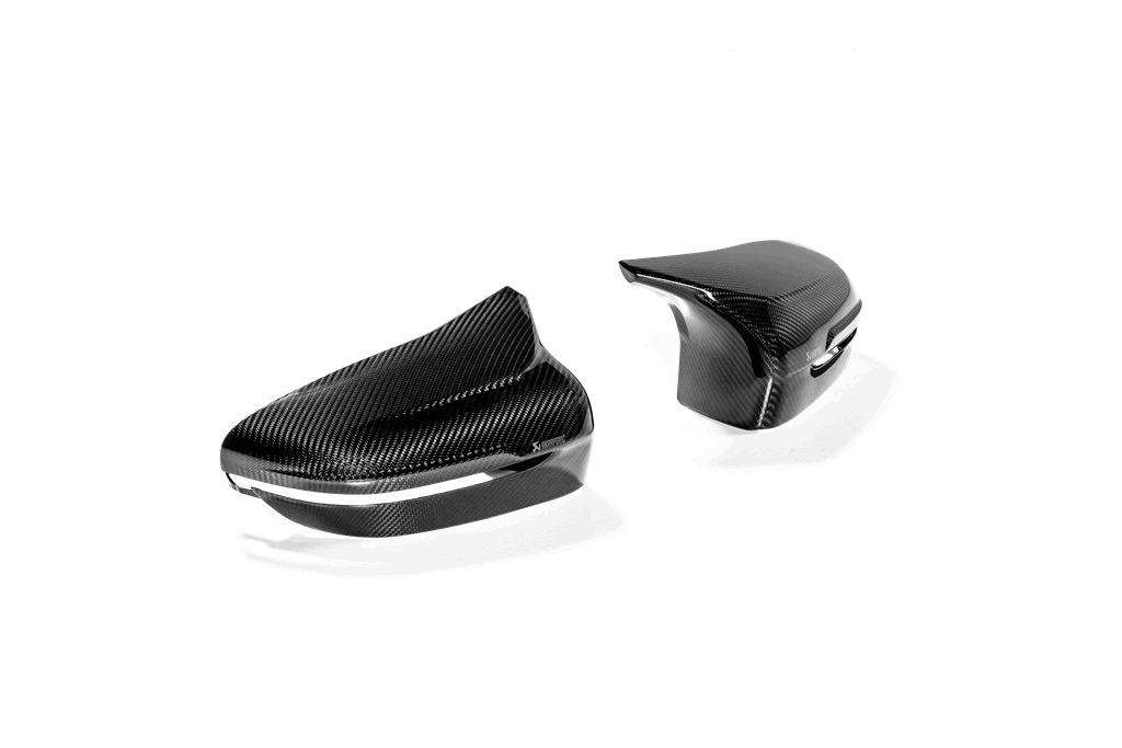 Akrapovic F91 F92 F93 M8 / M8 Competition Carbon Mirror Cap Set - Gloss