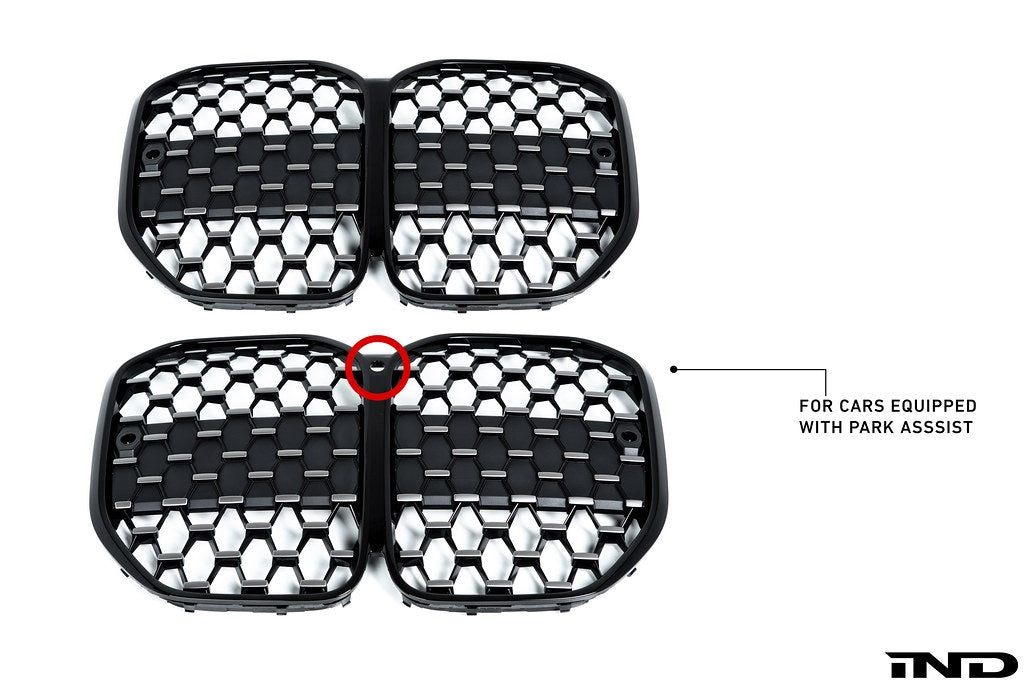 BMW M Performance G22 4-Series Front Grille - Gloss Black