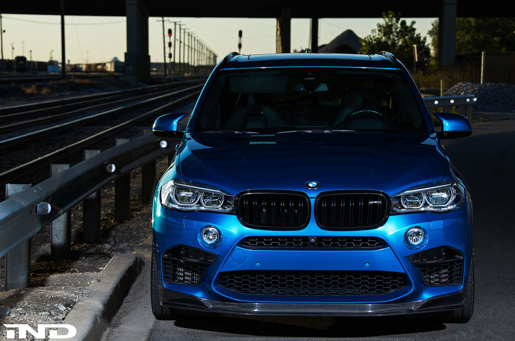 RKP f85 x5m f86 x6m carbon fiber front lip - iND Distribution