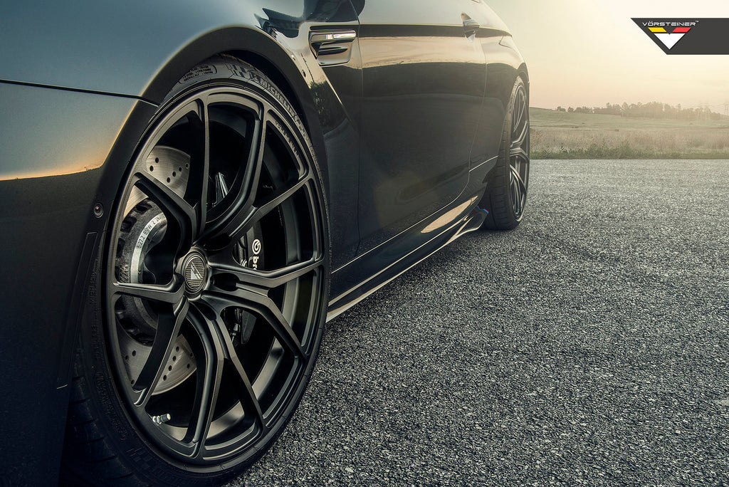 Vorsteiner BMW F12 M6 Side Blades Carbon Fiber Glossy