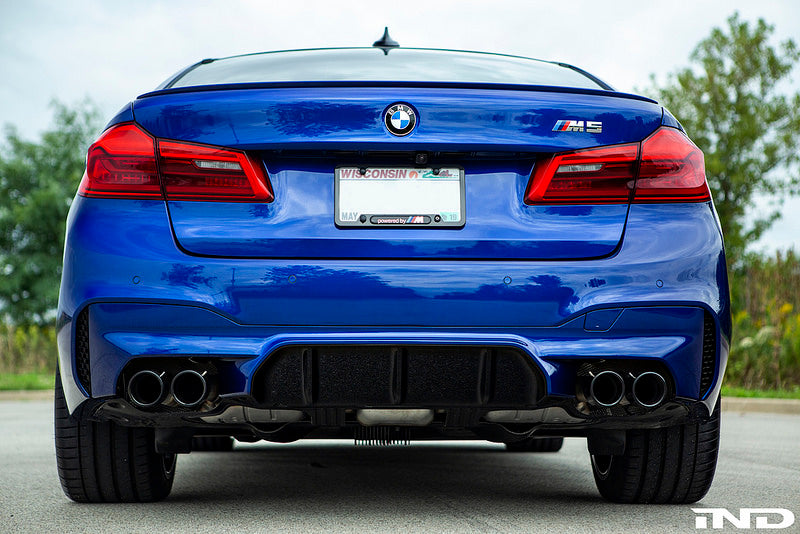 BMW f90 m5 black chrome exhaust tips - iND Distribution