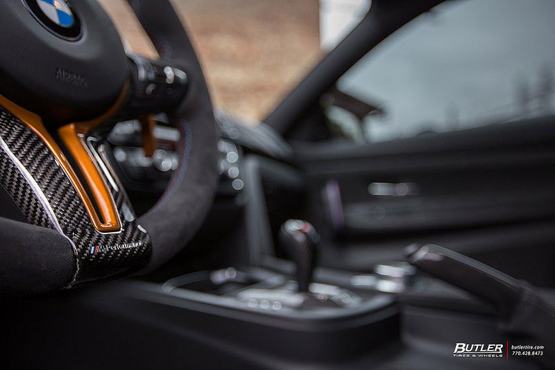 BMW m Performance gloss carbon steering wheel trim - iND Distribution