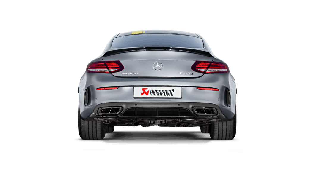 Akrapovic c205 amg c63 coupe evolution exhaust system w carbon tips titanium - iND Distribution