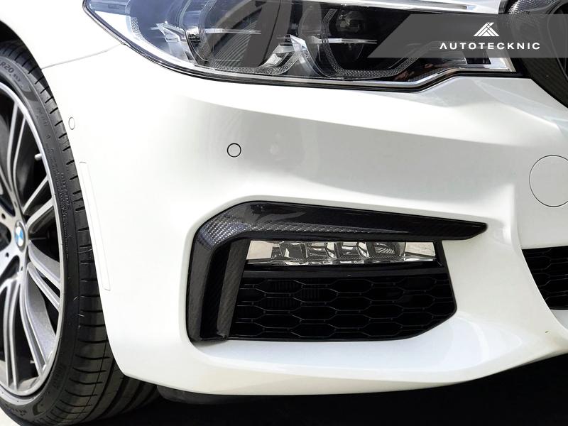 AutoTecknic g30 5 series m sport dry carbon front bumper trim - iND Distribution