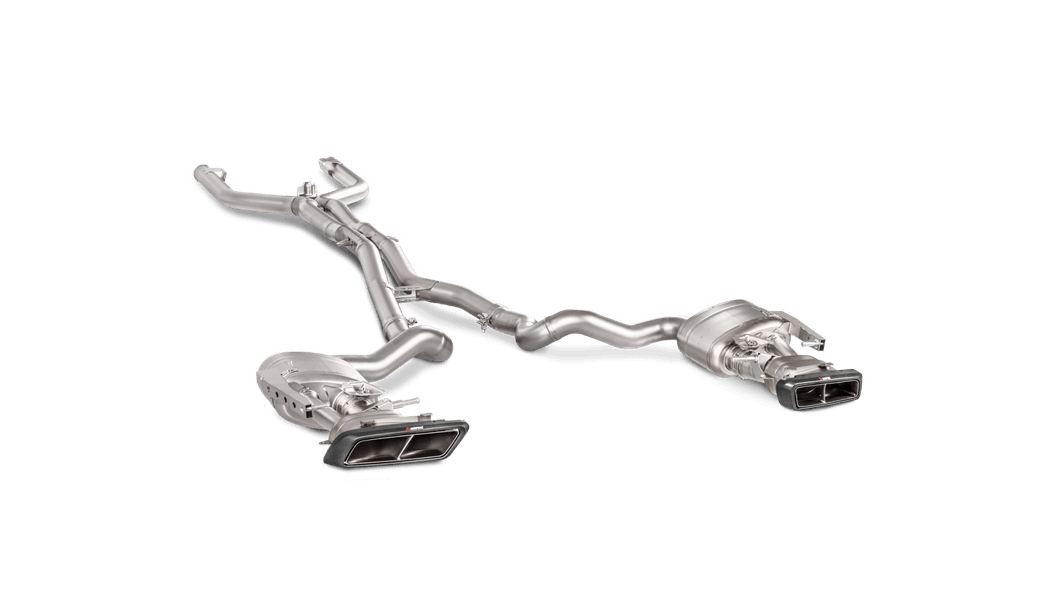 Akrapovic c205 amg c63 coupe evolution exhaust system w carbon tips titanium - iND Distribution