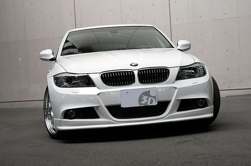 3d design e90 e91 m sport carbon fiber under splitters - iND Distribution