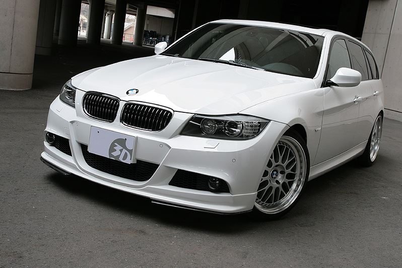 3d design e90 e91 m sport carbon fiber under splitters - iND Distribution