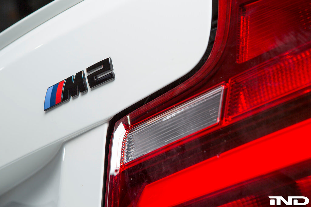 iND f87 m2 painted trunk emblem - iND Distribution
