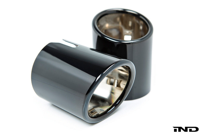 BMW f90 m5 black chrome exhaust tips - iND Distribution