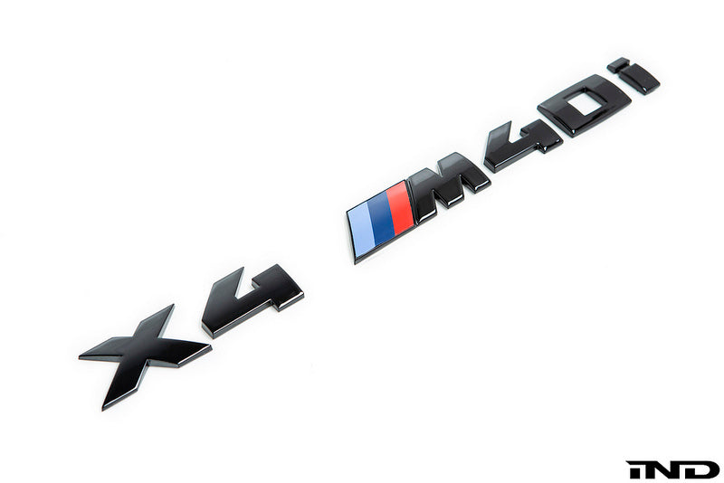 BMW G02 X4 M40i Trunk Emblem - Gloss Black